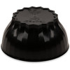 High Temperature Bowl 9 OZ PP Glass Black Round Fluted 48/Case