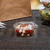 Dart® Safeseal™ Lid Flat 5.5X2.2X3.5 IN PET Clear For 12 OZ Cold Bowl Freezer Safe 60 Count/Bag 4 Bags/Case