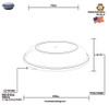 Lid High Dome 12 IN PP Clear For Bowl 25/Case