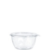 Dart® Safeseal™ Bowl & Lid Combo With Flat Lid 16 OZ PET Clear Round 60 Count/Pack 4 Packs/Case 240 Count/Case