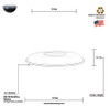 ReForm Lid 16 IN PP Clear Round For Bowl 25/Case