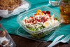 Lid Dome 7.375X7.375X0.83 IN RPET Clear Square For 24-32 OZ Bowl 300/Case