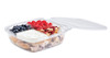 Fresh ‘n Clear® Salad Bowl With Flat Hinged Lid Large (LG) 48 OZ PET Clear Square Tamper-Evident 160/Case