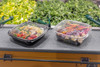 Lid Dome 9X9X0.8125 IN RPET Clear Square For 48-64 OZ Bowl 150 Count/Case