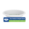Dixie® Bowl 12 OZ Paper White Medium Weight 125 Count/Pack 4 Packs/Case 500 Count/Case