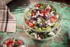 Bowl & Lid Combo With Dome Lid 64 OZ RPET Clear Swirl Design Round Hinged 100/Case