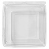 Fresh N' Sealed® Bowl & Lid Combo With Flat Lid Large (LG) 32 OZ PET Clear Square Hinged 140/Case