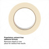 3M™ 201+ Masking Tape 36MM X55M Tan Crepe Paper 24/Case