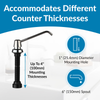 Soap Dispenser Liquid 1000 mL Manual Lavatory Mount Top Fill With 6IN Spout 1/Each