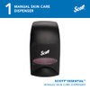 Scott® Essential Hand Sanitizer & Soap Dispenser 1000 mL 4.85X8.36X5.43 IN Black Manual Surface Mount 1/Each