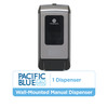 Pacific Blue Ultra™ Soap Dispenser 4.4X5.66X11.49 IN Silver Black Plastic 1/Each