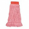 Mop Head Medium (MED) Red Synthetic Fiber 4PLY Loop End Wide Band 1/Each