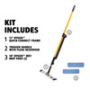 Hygen™ PULSE™ Bucketless Wet Mop Kit Includes: (1) Handle With Fluid Reservoir, 17 IN Frame, (2) 18 IN Damp Mops 1/Each