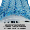 Hygen™ Damp Mop 18X5 IN Blue Microfiber High Performance 1/Each