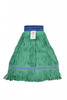 Mop Head Large (LG) Green Cotton Synthetic Blend 5IN Headband 1/Each