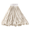 Wet Mop Head Large (LG) 24 OZ White Rayon Universal Headband 12 Count/Case