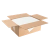 1/2 Sheet Cake Cake Pad Corrugated Cardboard White Single Wall Coated Grease Resistant 50/Case