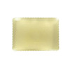 Cake Board 1/2 Size 17.75X13.75 IN Corrugated Paperboard Gold Rectangle Scalloped 25/Case
