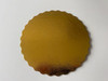 Cake Circle 12 IN Gold Scalloped Thin Wall Embossed 100/Case