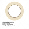 3M™ 201+ Masking Tape 0.71IN X60.14YD Tan Crepe Paper Rubber Removable 48/Case