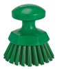 Vikan® Scrub Hand Brush 4.3X4.3X4.3 IN PP Polyester Stainless Steel Green Round Ergonomic Hard 1/Each