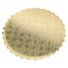 Victoria Bay Cake Circle 9 IN Paper Gold Round Scalloped 200/Case