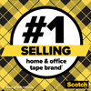 Scotch® 137 Double Sided Tape 450X0.5 IN Clear Acrylic Permanent Adhesive 72 Count/Case