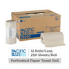 Pacific Blue Basic Household & Kitchen Folded Paper Towel 8.8X11 IN 2PLY Kraft 250 Sheets/Pack 12 Packs/Case