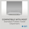 Pacific Blue Basic Folded Paper Towel 10.1X12.7 IN 1PLY White 1/2 Fold 240 Sheets/Pack 10 Packs/Case 2400 Sheets/Case