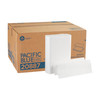 Pacific Blue Ultra™ Folded Paper Towel 10.2X10.8 IN 1PLY White 1/2 Fold 220 Sheets/Pack 10 Packs/Case 2200 Sheets/Case