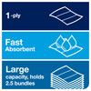 Tork Folded Paper Towel H2 9.5X9 IN 3.2X9 IN White Multifold Z Embossed Refill 250 Sheets/Pack 16 Packs/Case