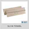 Pacific Blue Basic Folded Paper Towel 9.4X9.2 IN 1PLY Kraft 1/2 Fold 250 Sheets/Pack 16 Packs/Case 4000 Sheets/Case