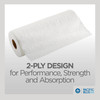 Pacific Blue Select Household & Kitchen Folded Paper Towel Jumbo 8.8X11.5 IN 2PLY White 250 Sheets/Pack 12 Packs/Case