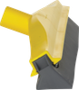 Condensation Squeegee 15.7 IN Polypropylene (PP) Thermoplastic Elastomers (TPE) Rubber Yellow Euro Threaded 1/Each