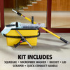 Window Cleaning Kit Plastic Stainless Steel 6-Piece Set 1/Each