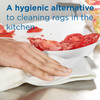 Dixie® H700 Food Service Cleaning Towel 23.5X13 IN 1  PLY HEF White Green Stripe 150/Case