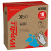 WypAll® X50 Cleaning Wipe 8.34X12.5 IN HydroKnit White Pop-Up Box 168 Sheets/Pack 10 Packs/Case 1680 Sheets/Case