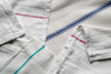 Dish Towel 15X26 IN Cotton Multicolor Herringbone 12/Bag