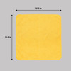Cleaning Cloth 16X16 IN Light Duty Microfiber Yellow 24 Count/Pack 12 Packs/Case 288 Count/Case