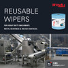 WypAll® X80 Wiper 12.4X12.2 IN Heavy Duty HydroKnit Blue Jumbo Roll 455 Count/Roll