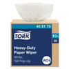 Tork Cleaning Wipe 16.25X9.25 IN Heavy Duty Paper White Interfold Refill 90 Sheets/Pack 10 Packs/Case 900 Count/Case