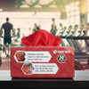 HOSPECO® Smart Rags 12X12 IN Microfiber Red Square 18 Gram Seamless Lint-Free Economy 50 Count/Box 8 Box/Case