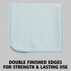 Executive Series™ HYGEN Glass Cloth 16X16 IN Microfiber Blue 1/Each