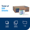 Tork Cleaning Towel 14.75X11.75 IN 1PLY Cloth White Multifold Z Refill 50 Count/Pack 4 Packs/Case 200 Count/Case