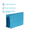 Dixie® Dine-A-Wipe Cleaning Wipe 14X21 IN 1 PLY White Blue 1/4 Fold Disposable 55 Count/Pack 6 Packs/Case 330 Count/Case