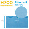 Dixie® Kitchen Cleaning Wipe 23.5X13 IN Medium 1 Blue Blue Stripe Reuseable 150/Case