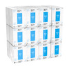 Pacific Blue Select Healthcare Washcloth 10X13 IN 1 Cellulose White 1/4 Fold Patient Care 55 Sheets/Pack 24 Packs/Case