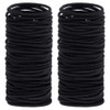 Hair Ties Black Elastic 200/Pack