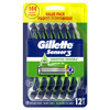 Gillette® Sensor3 Shaving Razor Plastic Sensitive 12/Pack