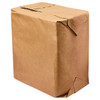 Bag 1/6 BBL 12X7X17 IN Paper 70# Kraft Plain Stock Flat Gusset Sack With Handle 300/Case